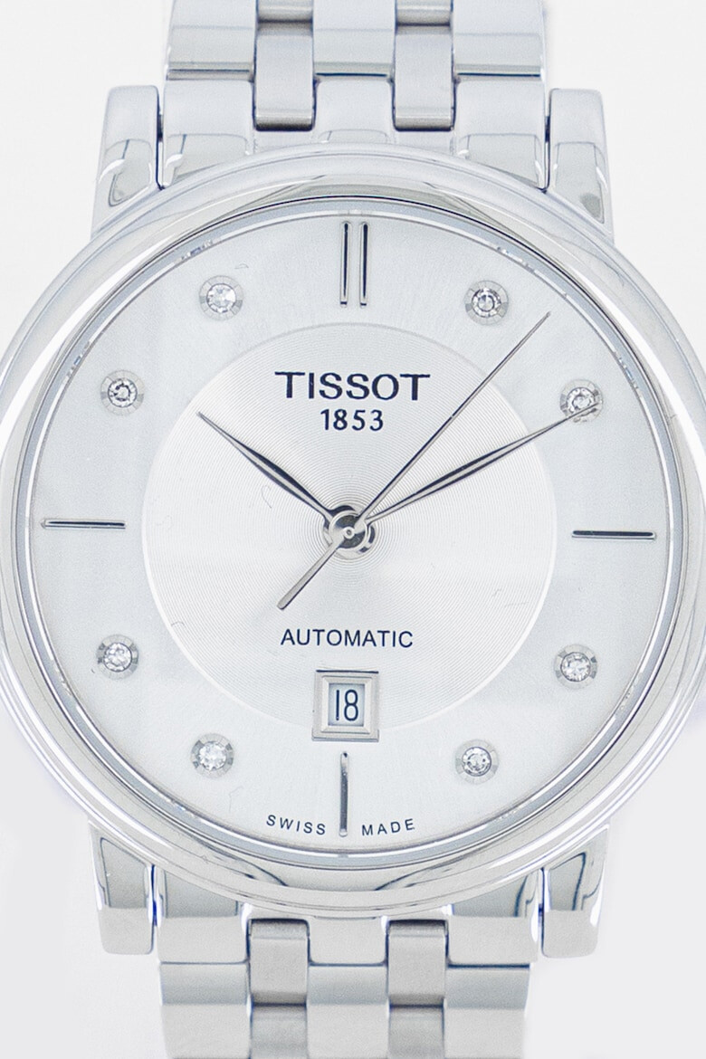 Tissot Автоматичен часовник от неръждаема стомана с 8 диаманта - Pepit.bg