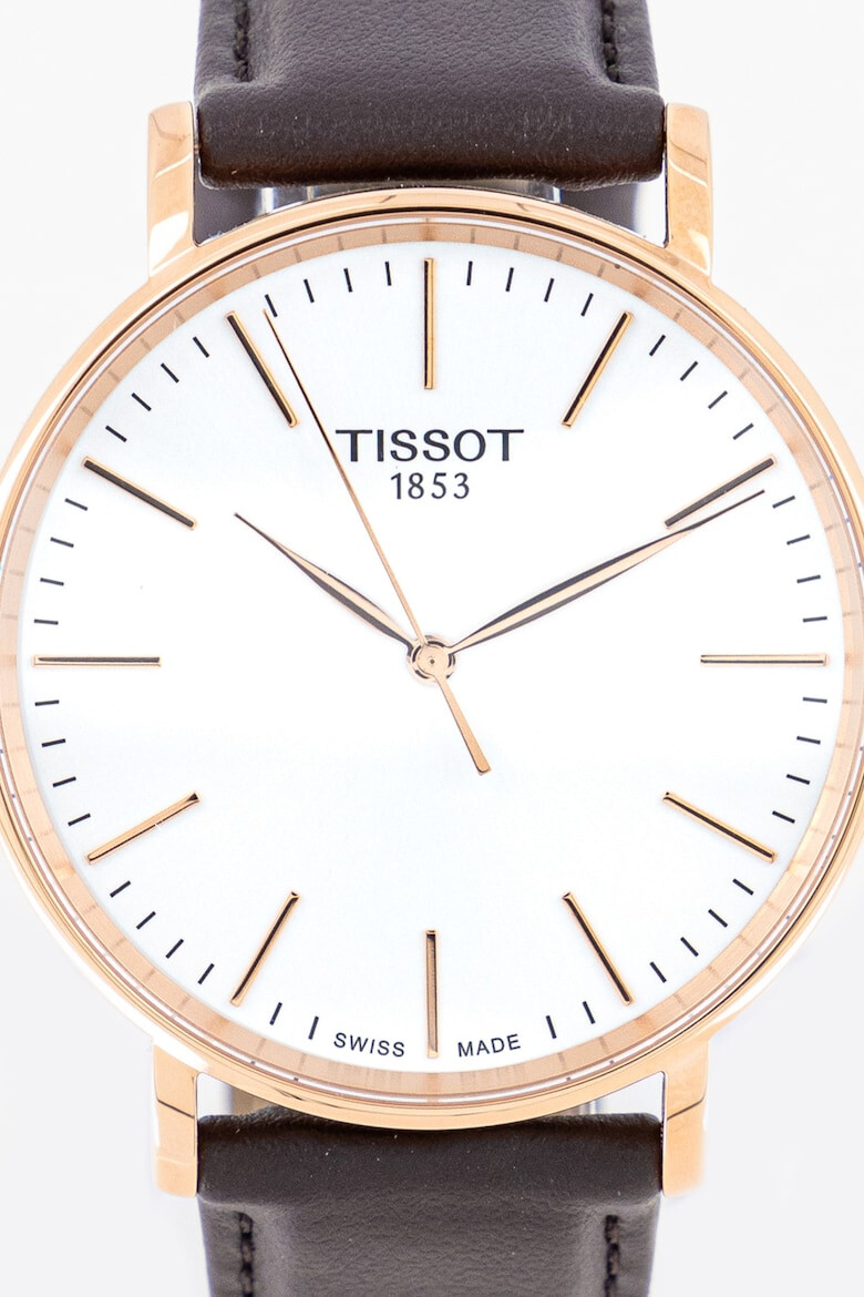 Tissot Унисекс часовник с кожена каишка - Pepit.bg