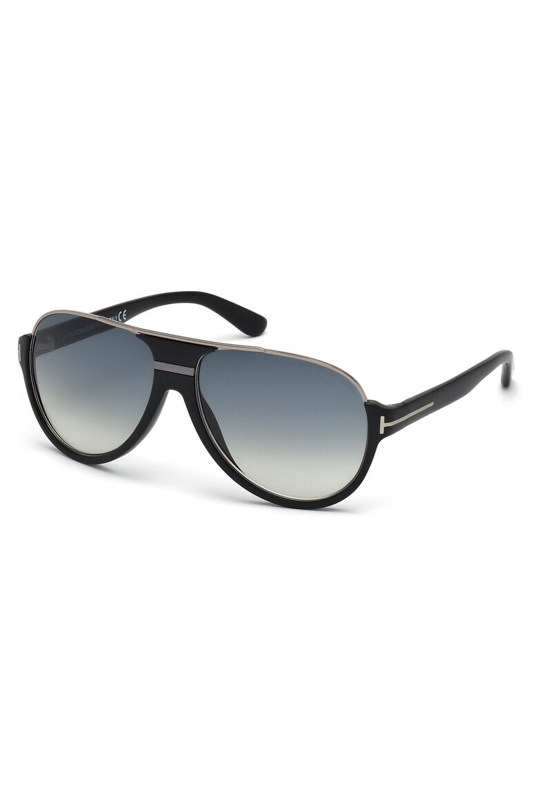 Tom Ford Слънчеви очила Aviator с градиента - Черен/Сребрист - Pepit.bg