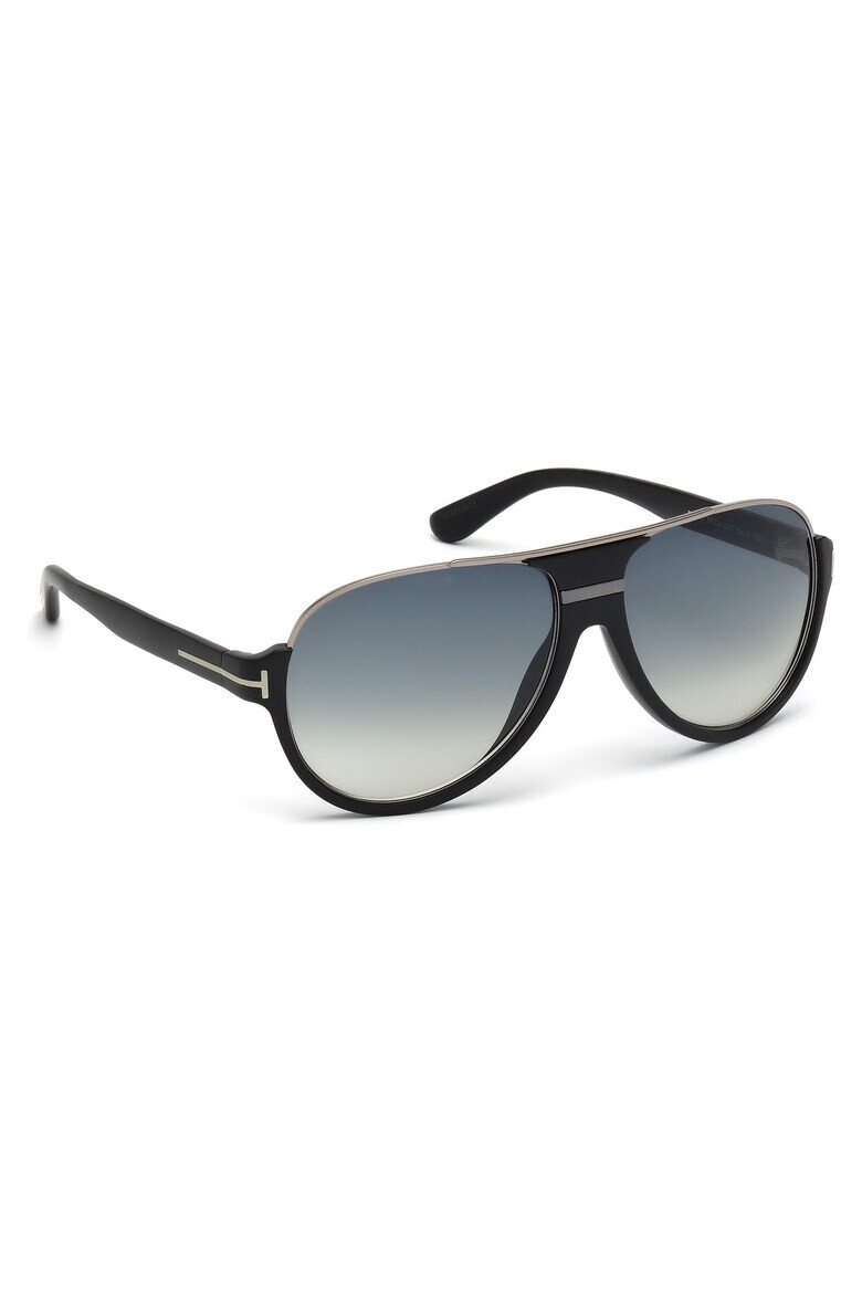 Tom Ford Слънчеви очила Aviator с градиента - Черен/Сребрист - Pepit.bg