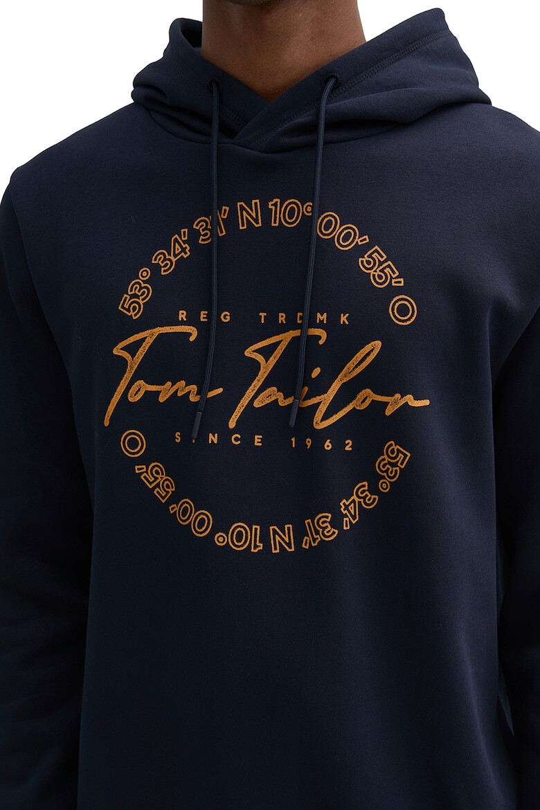 Tom Tailor Худи с лого и паднали ръкави - Pepit.bg