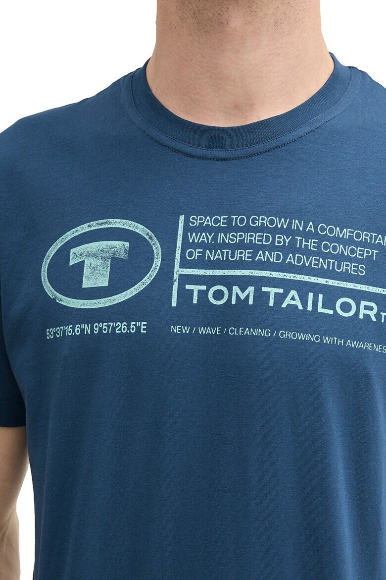 Tom Tailor Памучна тениска с лого - Pepit.bg