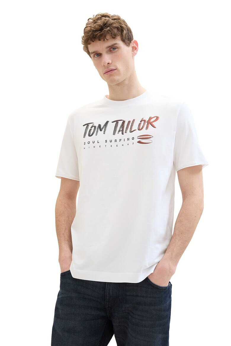 Tom Tailor Памучна тениска с принт - Pepit.bg