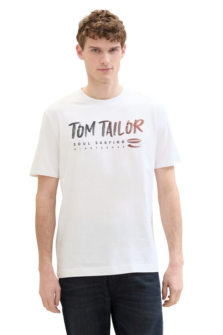 Tom Tailor Памучна тениска с принт - Pepit.bg