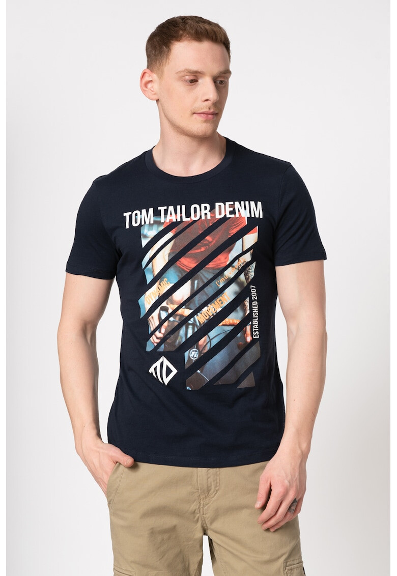 Tom Tailor Памучна тениска с щампа - Pepit.bg