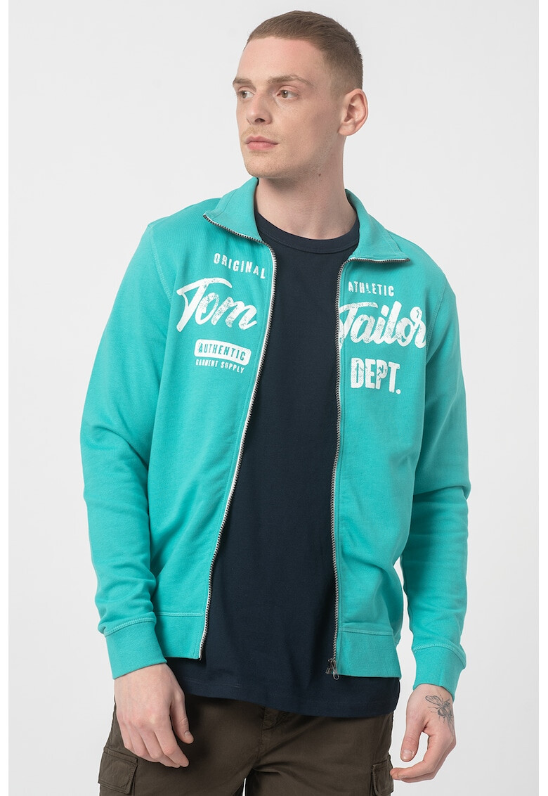 Tom Tailor Суитшърт с цип и лого - Pepit.bg