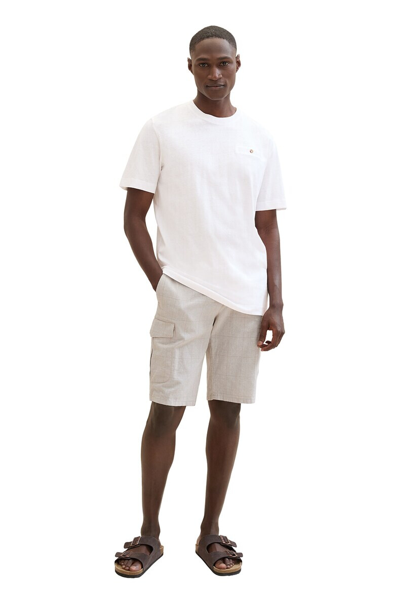 Tom Tailor Тениска с лен и джоб - Pepit.bg