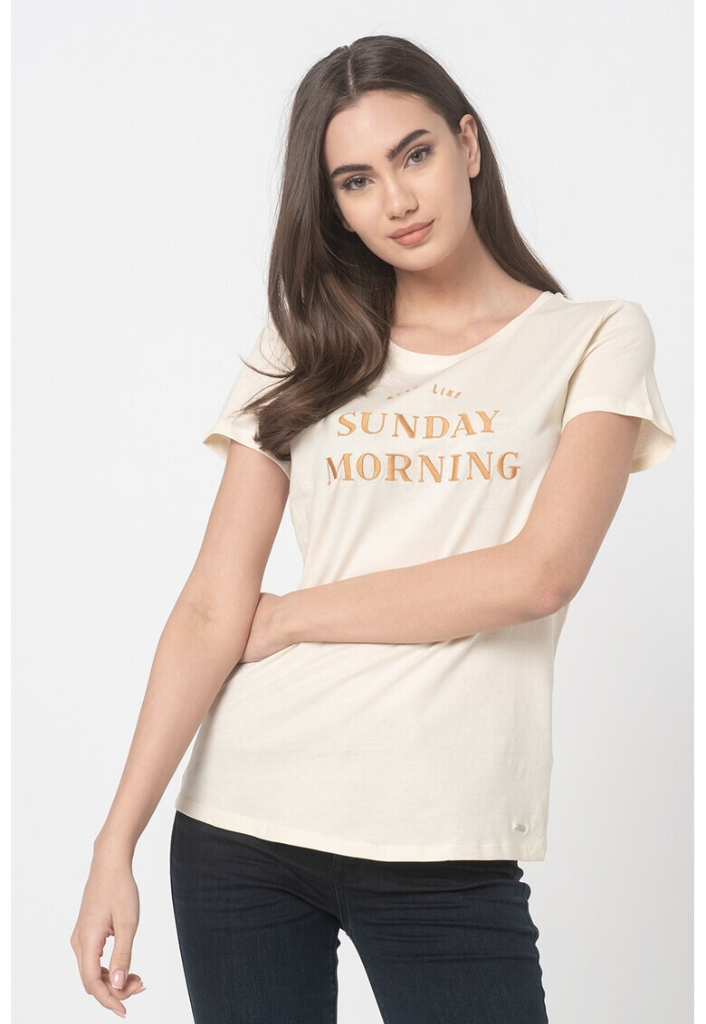 Tom Tailor Тениска с надписи - Pepit.bg