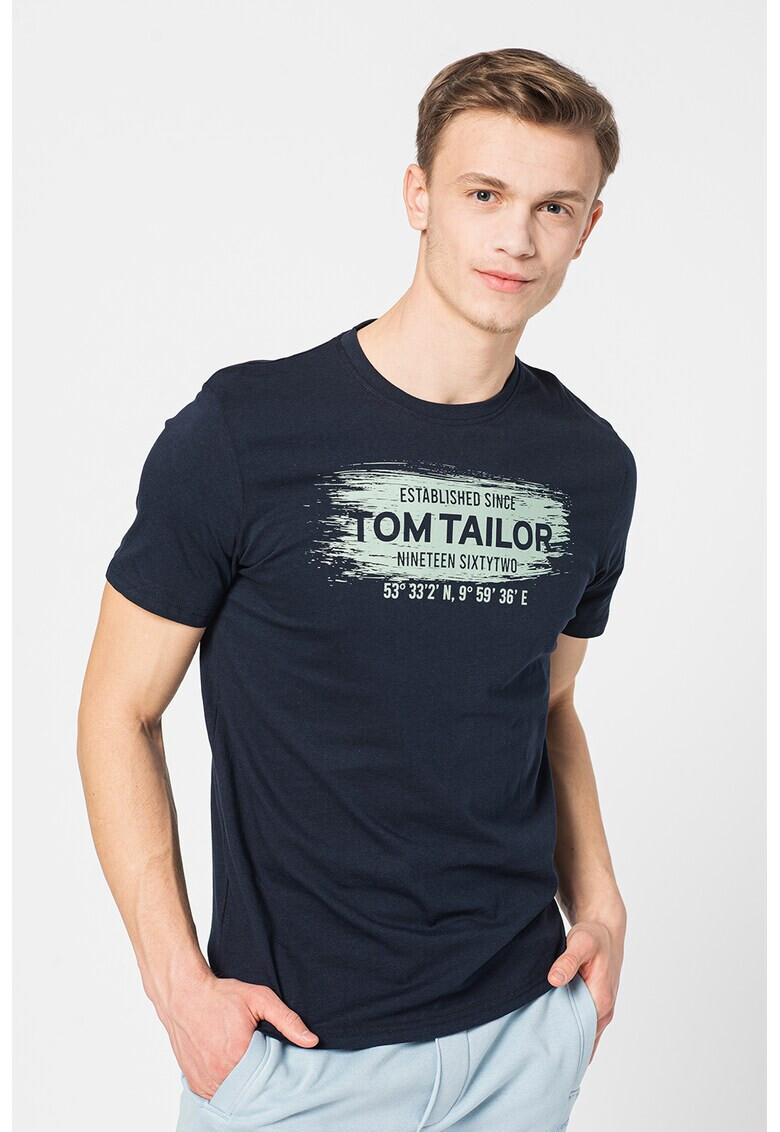 Tom Tailor Тениска с овално деколте - Pepit.bg