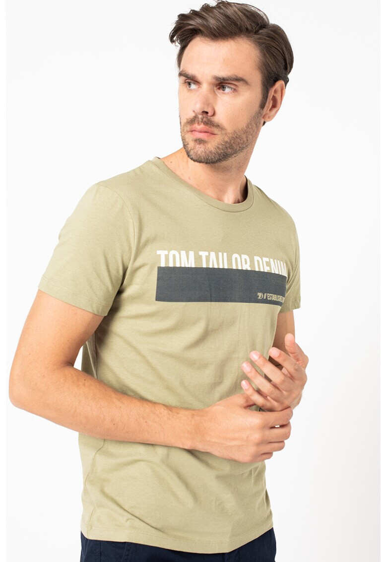Tom Tailor Тениска с памук с лого - Pepit.bg