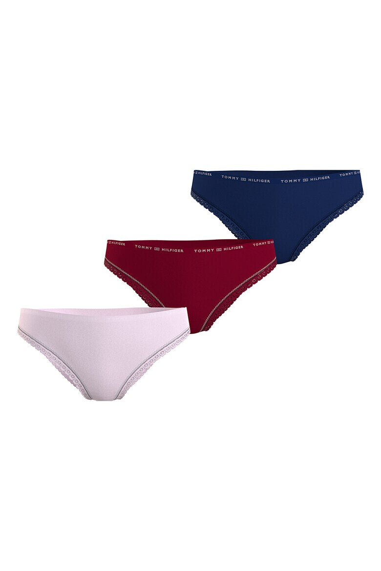 Tommy Hilfiger Бикини с дантелени краища - 3 чифта - Pepit.bg