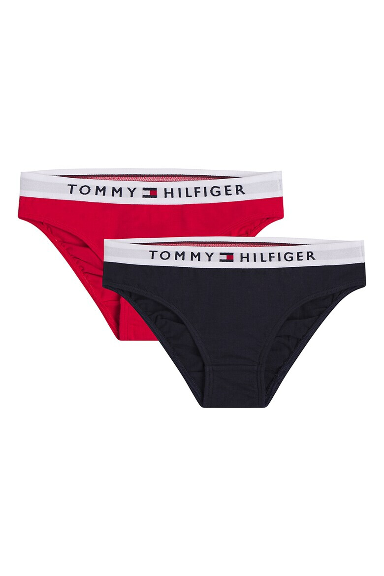 Tommy Hilfiger Бикини с еластична талия с лого - 2 чифта - Pepit.bg