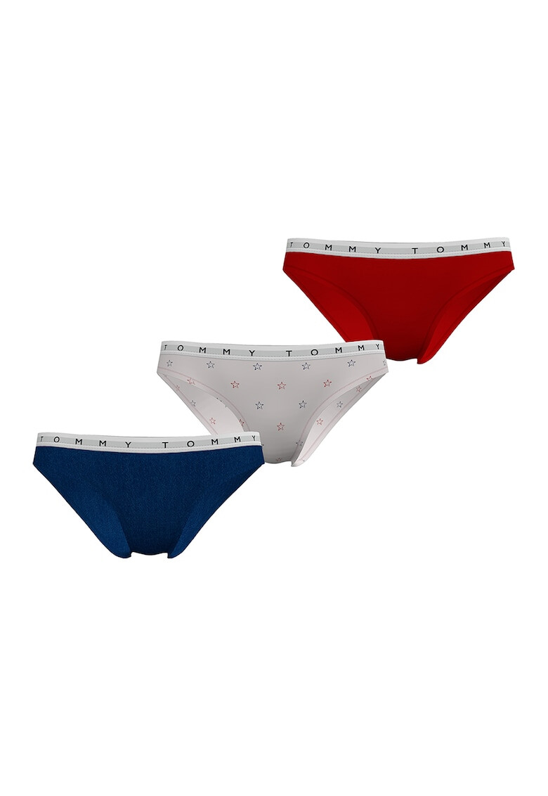 Tommy Hilfiger Бикини с лого - 3 чифта - Pepit.bg