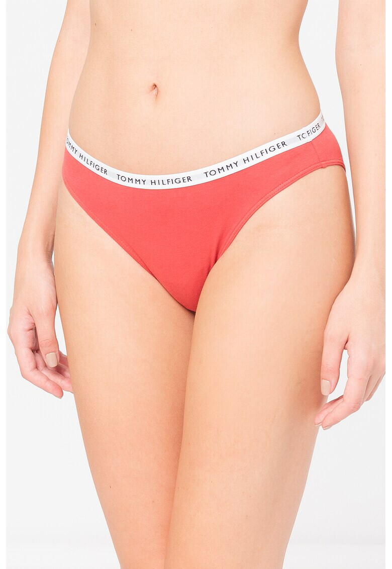 Tommy Hilfiger Бикини с памук с лого - 3 чифта - Pepit.bg
