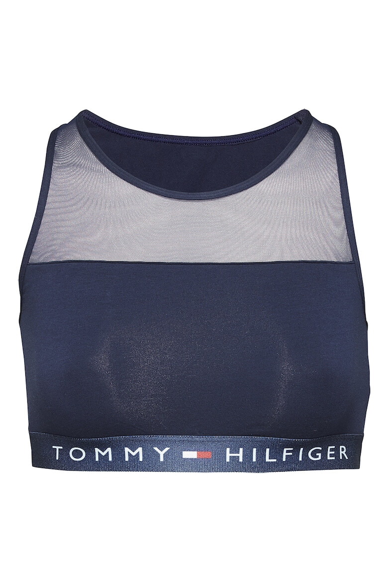 Tommy Hilfiger Бюстие с полупрозрачен елемент - Pepit.bg