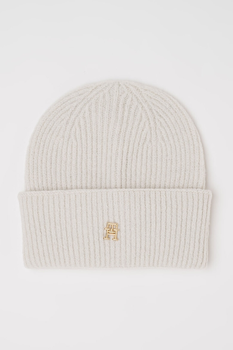 Tommy Hilfiger Бляскава шапка с монограм - Pepit.bg