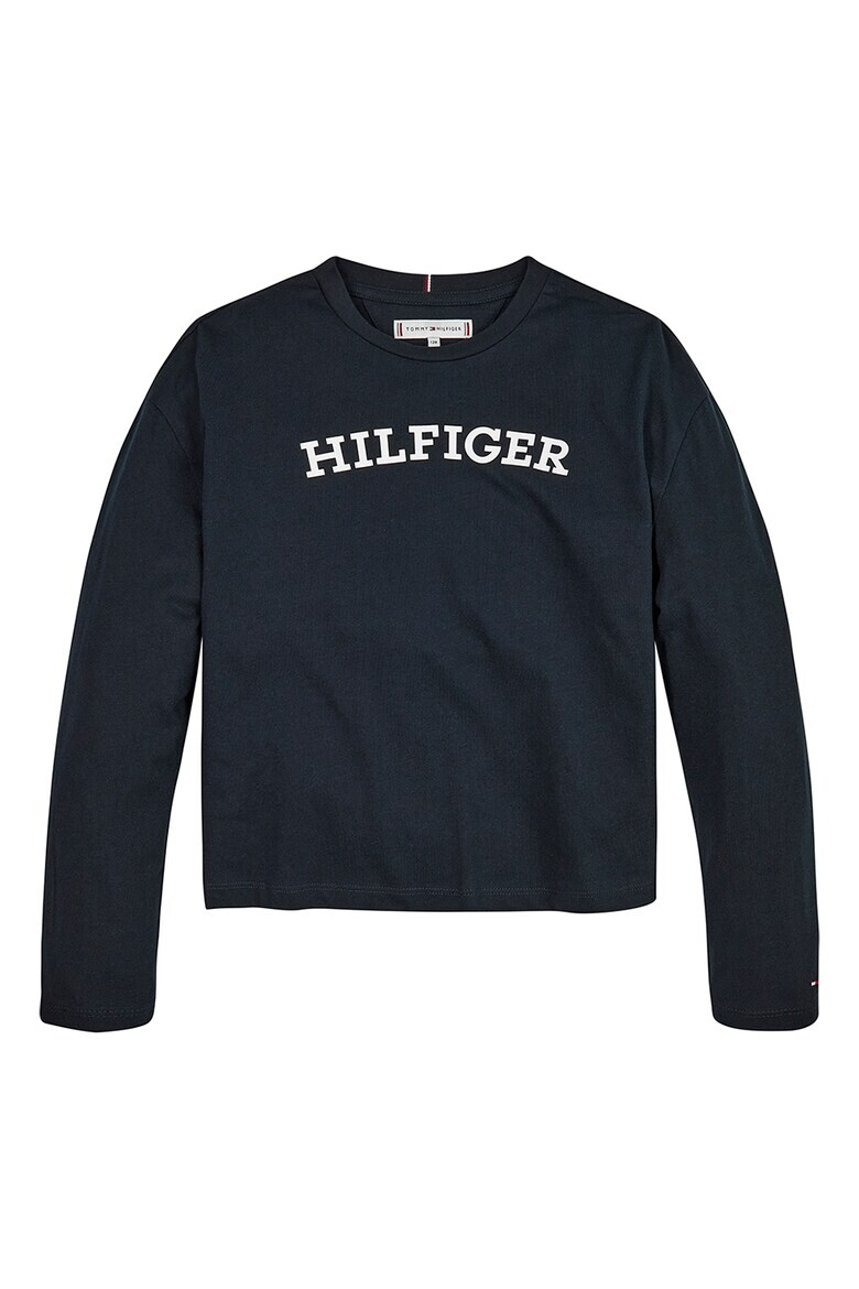Tommy Hilfiger Блуза с овално деколте и лого - Pepit.bg