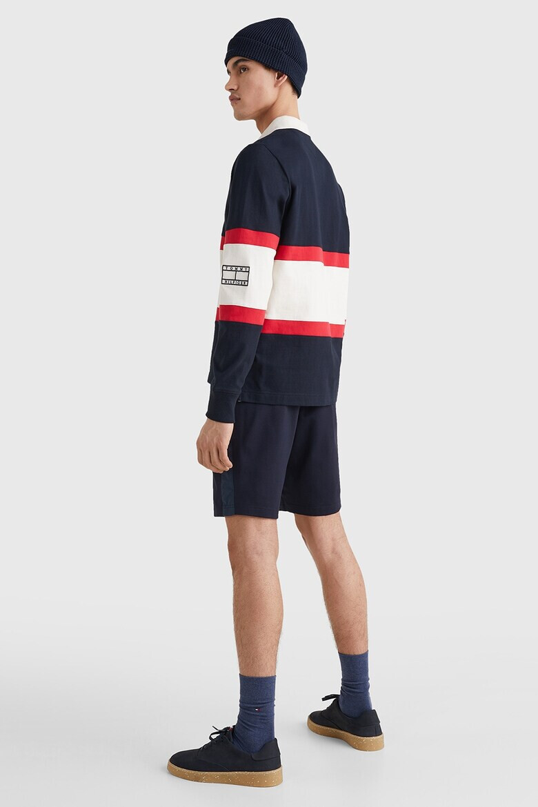 Tommy Hilfiger Блуза с яка и цветен блок - Pepit.bg