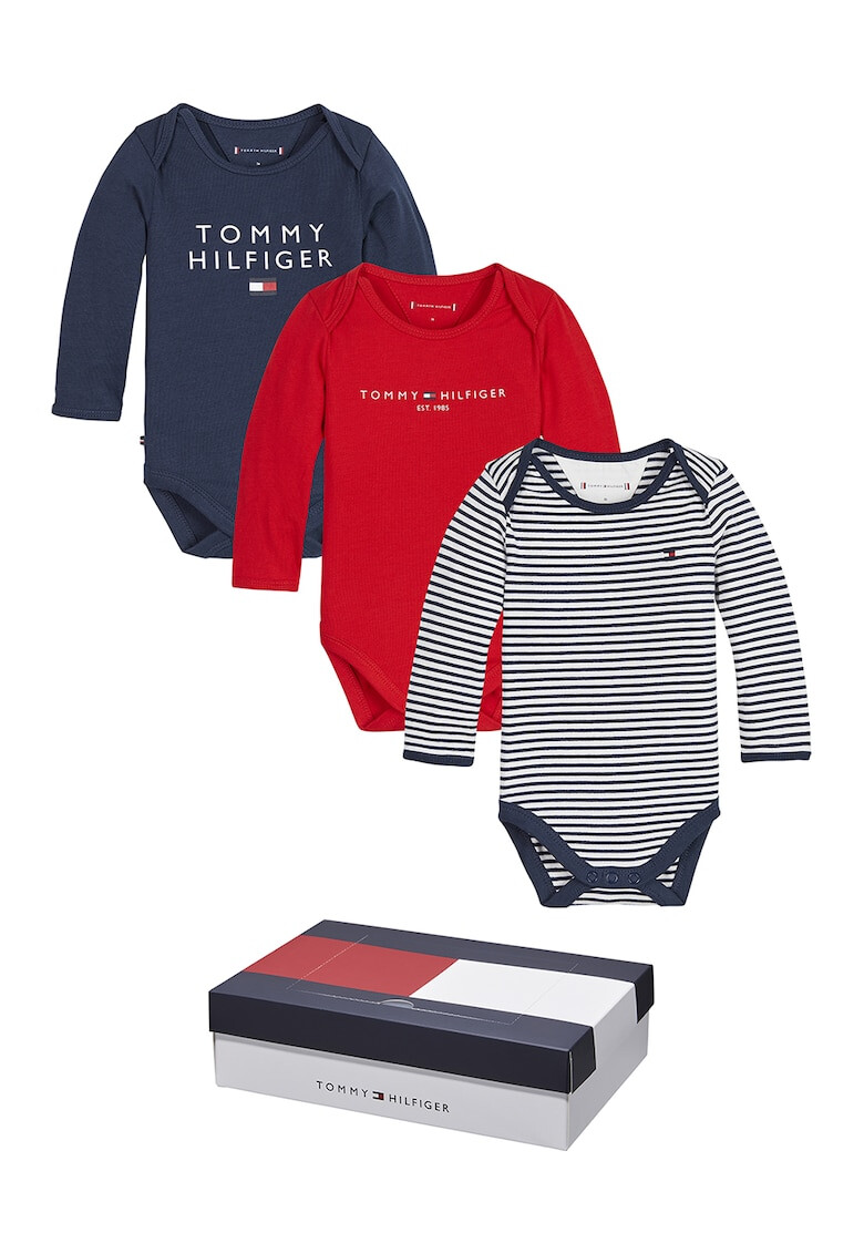 Tommy Hilfiger Боди с щампа - 3 броя - Pepit.bg