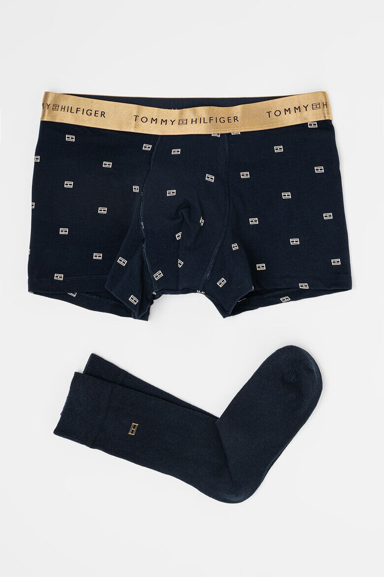Tommy Hilfiger Боксерки и чорапи с лого - 2 чифта - Pepit.bg