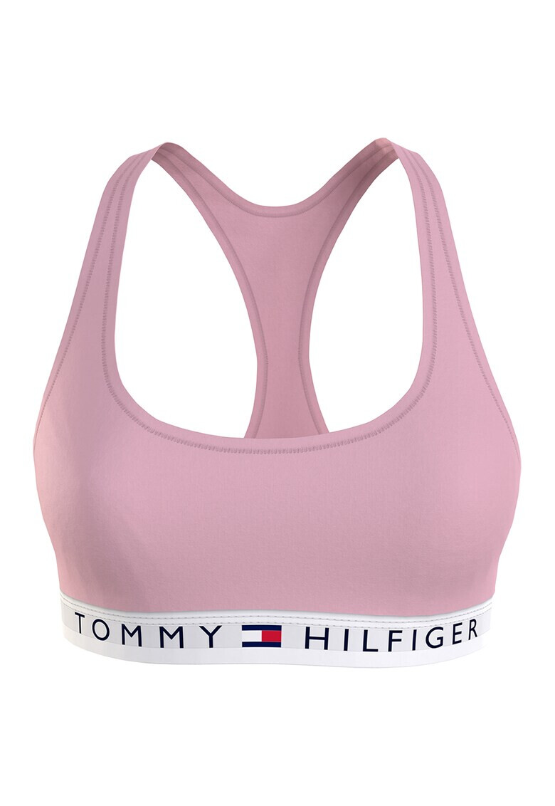 Tommy Hilfiger Бюстие с изрязан гръб и еластична лента - Pepit.bg