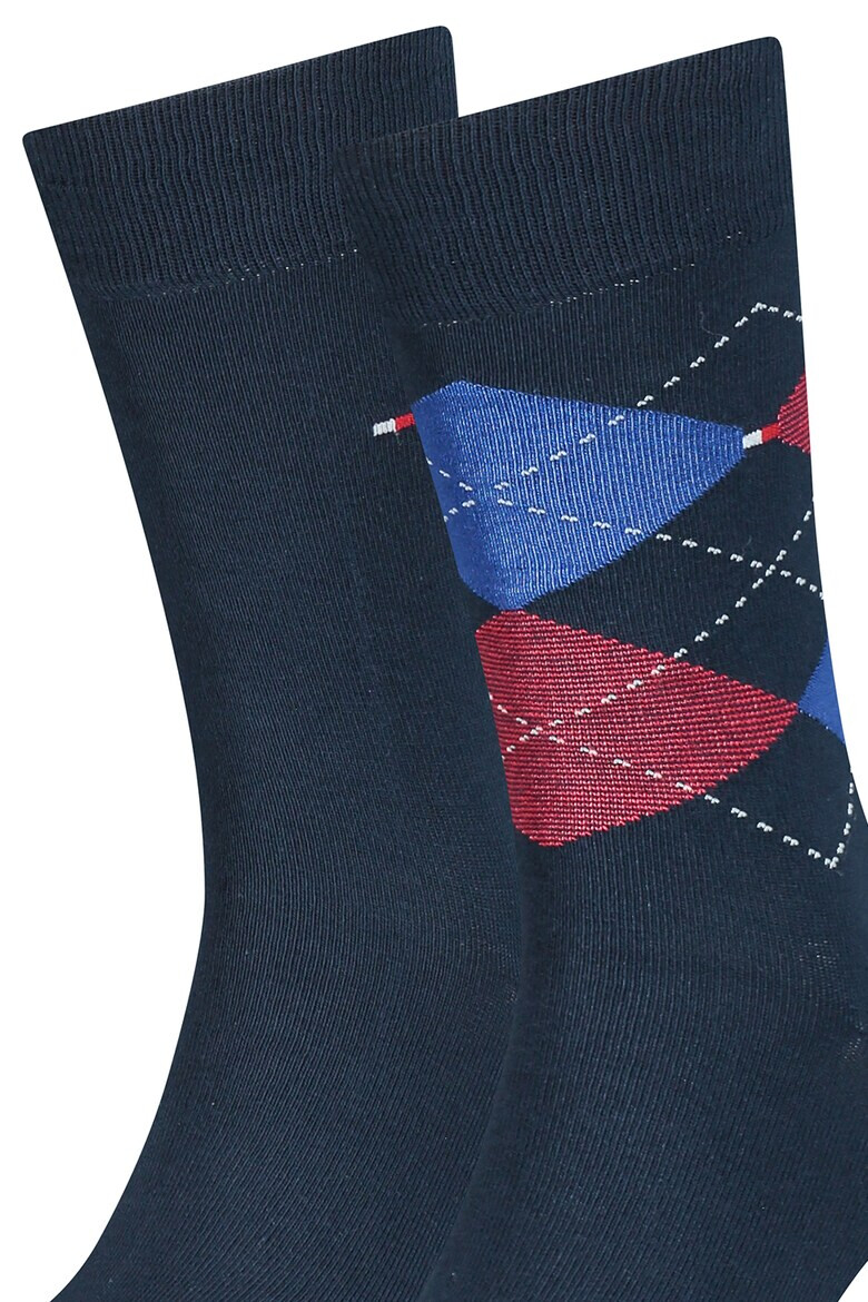 Tommy Hilfiger Чорапи с разнороден десен - 2 чифта - Pepit.bg