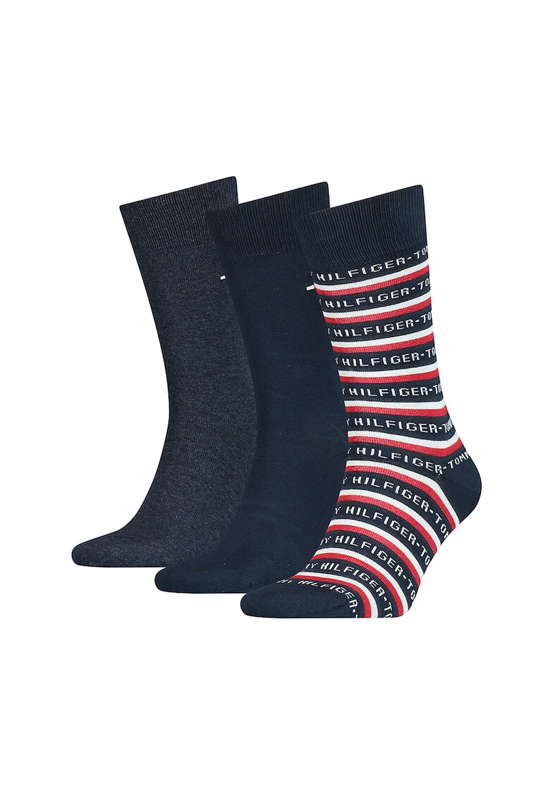 Tommy Hilfiger Чорапи с разнородна шарка - 3 чифта - Pepit.bg