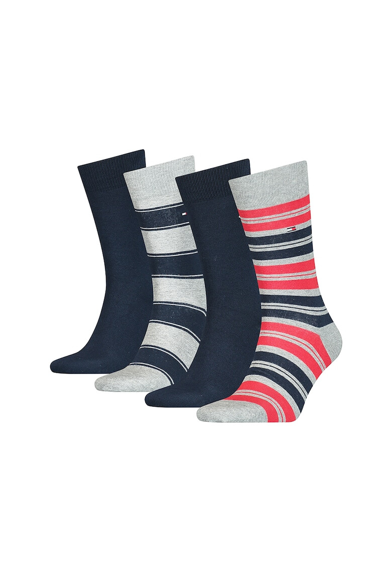 Tommy Hilfiger Чорапи с разнородна шарка - 4 чифта - Pepit.bg