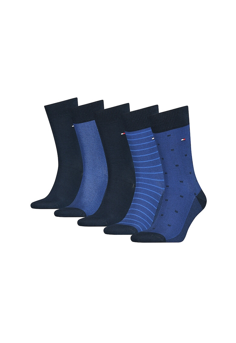 Tommy Hilfiger Чорапи с разнородна шарка - 5 чифта - Pepit.bg