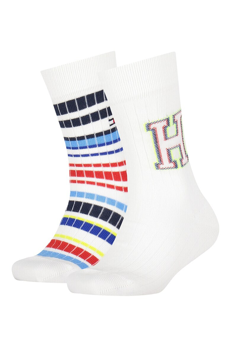 Tommy Hilfiger Чорапи с шарки - 2 чифта - Pepit.bg