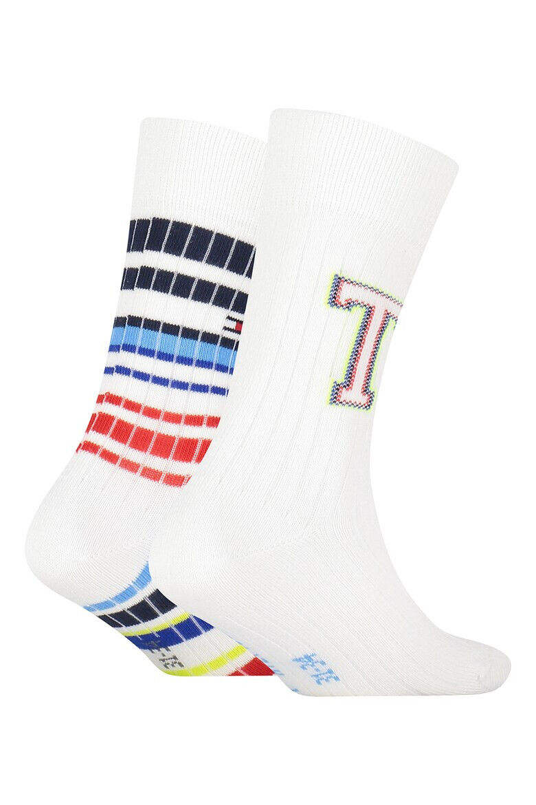 Tommy Hilfiger Чорапи с шарки - 2 чифта - Pepit.bg