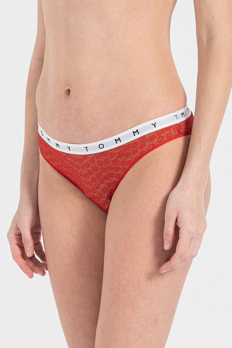 Tommy Hilfiger Дантелени бикини с лого - 3 чифта - Pepit.bg