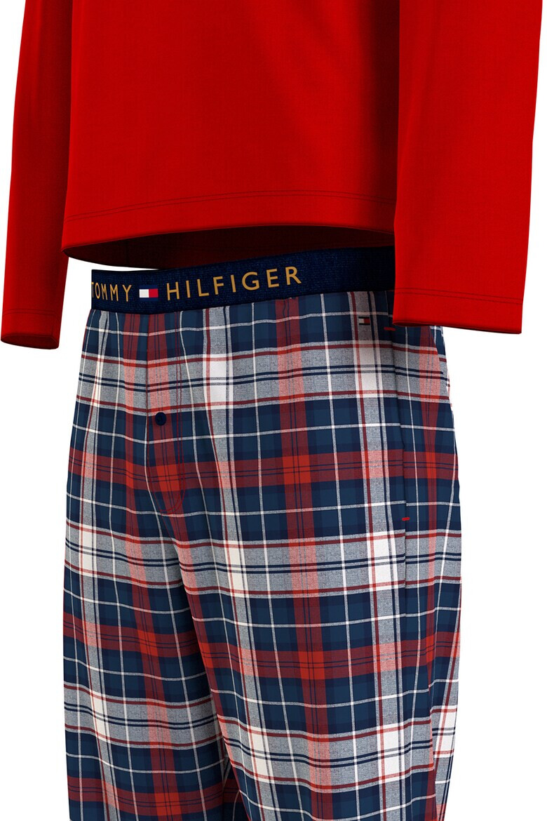 Tommy Hilfiger Дълга пижама с памук - Pepit.bg