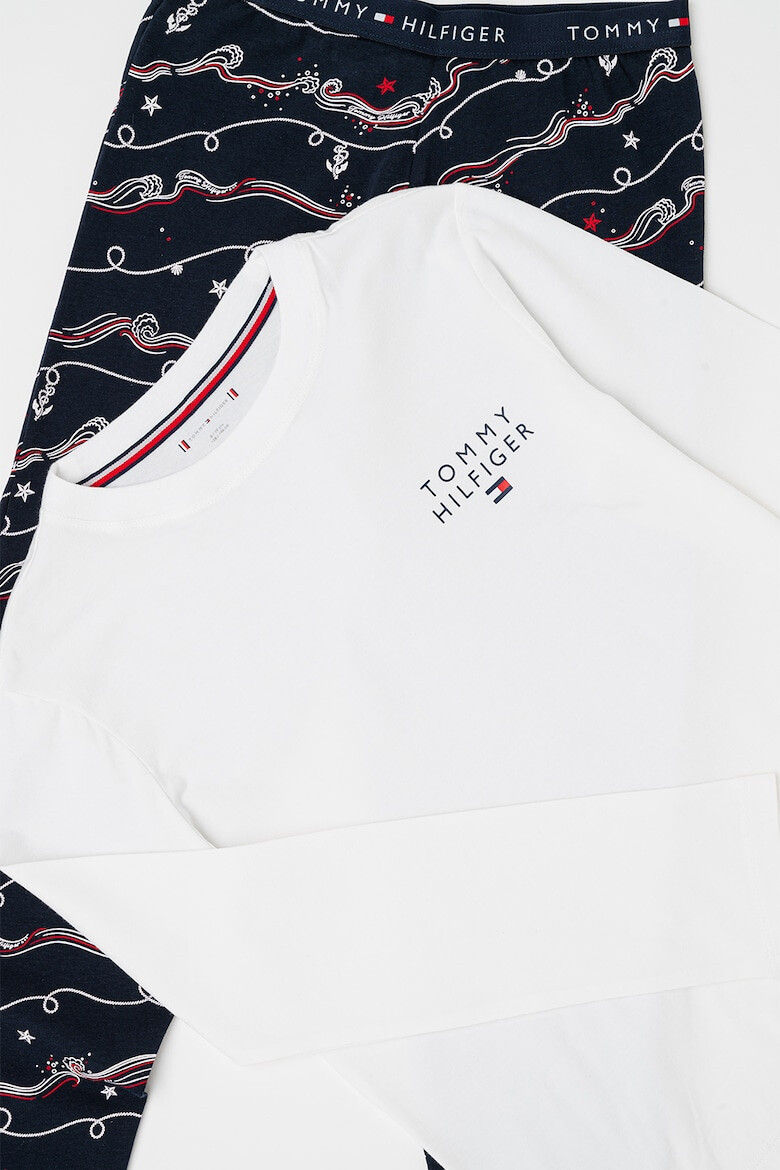 Tommy Hilfiger Дълга пижама с памук - Pepit.bg