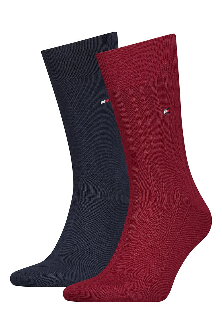 Tommy Hilfiger Дълги чорапи с органичен памук - 2 чифта - Pepit.bg