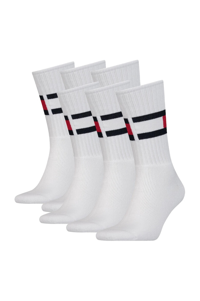 Tommy Hilfiger Дълги чорапи с памук - 6 чифта - Pepit.bg