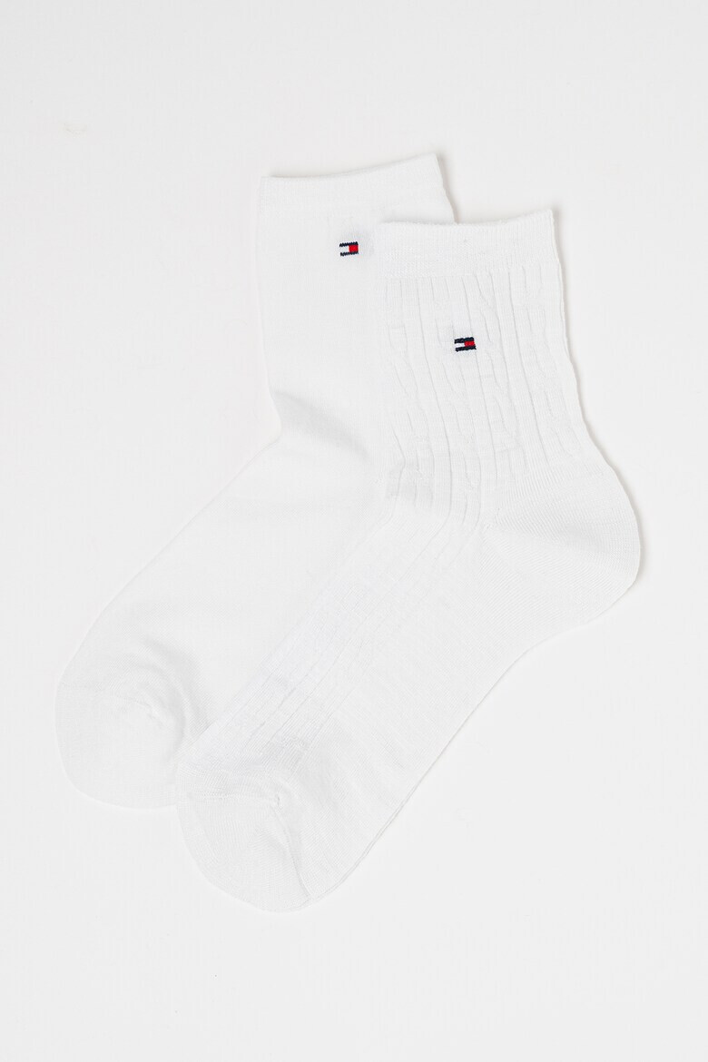 Tommy Hilfiger Дълги чорапи с плетка осморка - 2 чифта - Pepit.bg