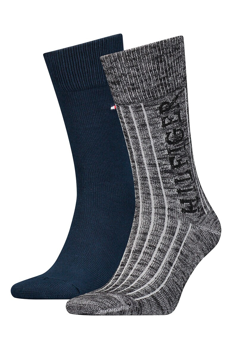 Tommy Hilfiger Дълги чорапи с шарка - 2 чифта - Pepit.bg