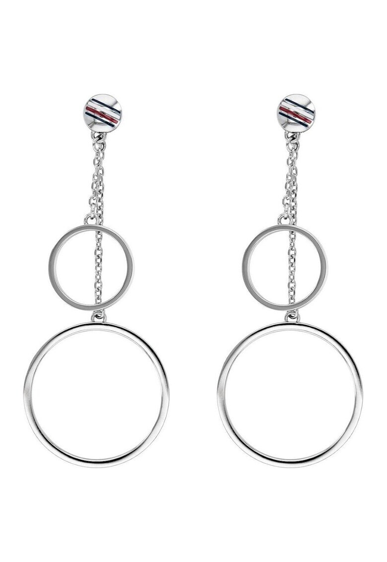 Tommy Hilfiger Дълги обеци с овални елементи - Pepit.bg
