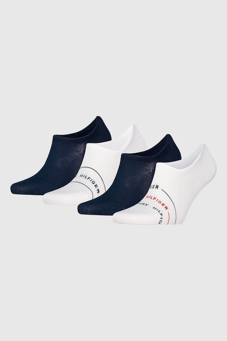 Tommy Hilfiger Изрязани чорапи с лого - 4 чифта - Pepit.bg