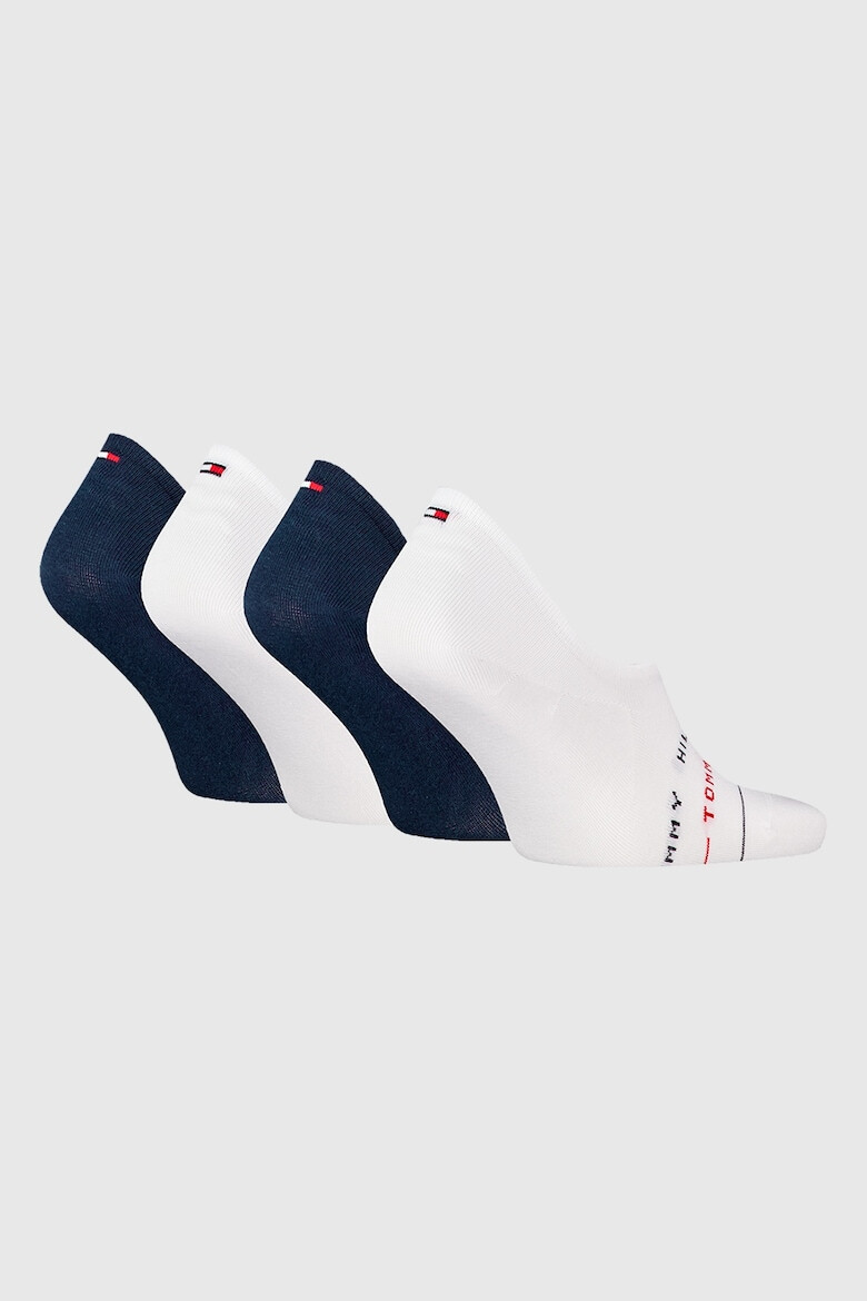 Tommy Hilfiger Изрязани чорапи с лого - 4 чифта - Pepit.bg