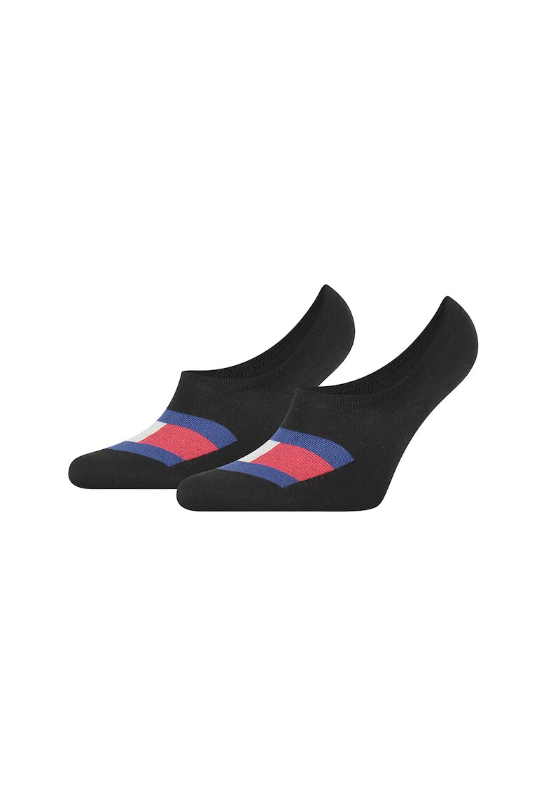 Tommy Hilfiger Изрязани чорапи с лого - 2 чифта - Pepit.bg
