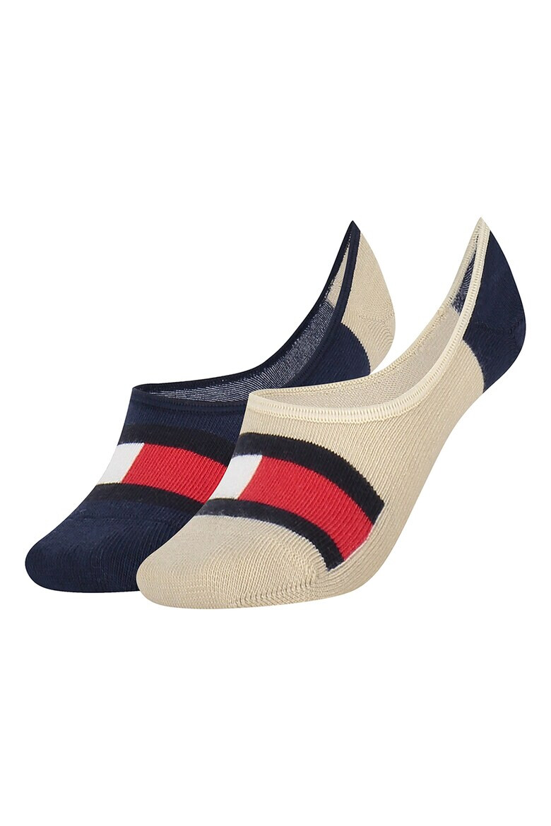 Tommy Hilfiger Изрязани чорапи с лого 2 чифта - Pepit.bg
