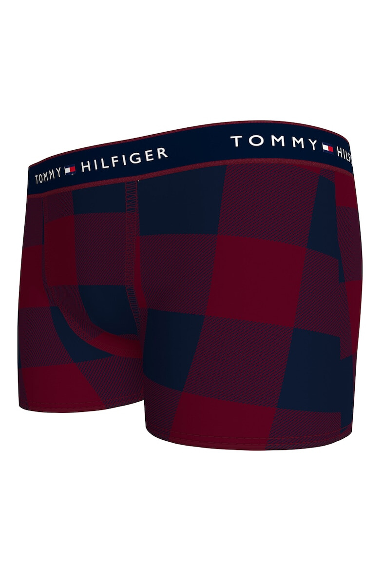 Tommy Hilfiger Карирани боксерки с лого и тениска - 2 части - Pepit.bg