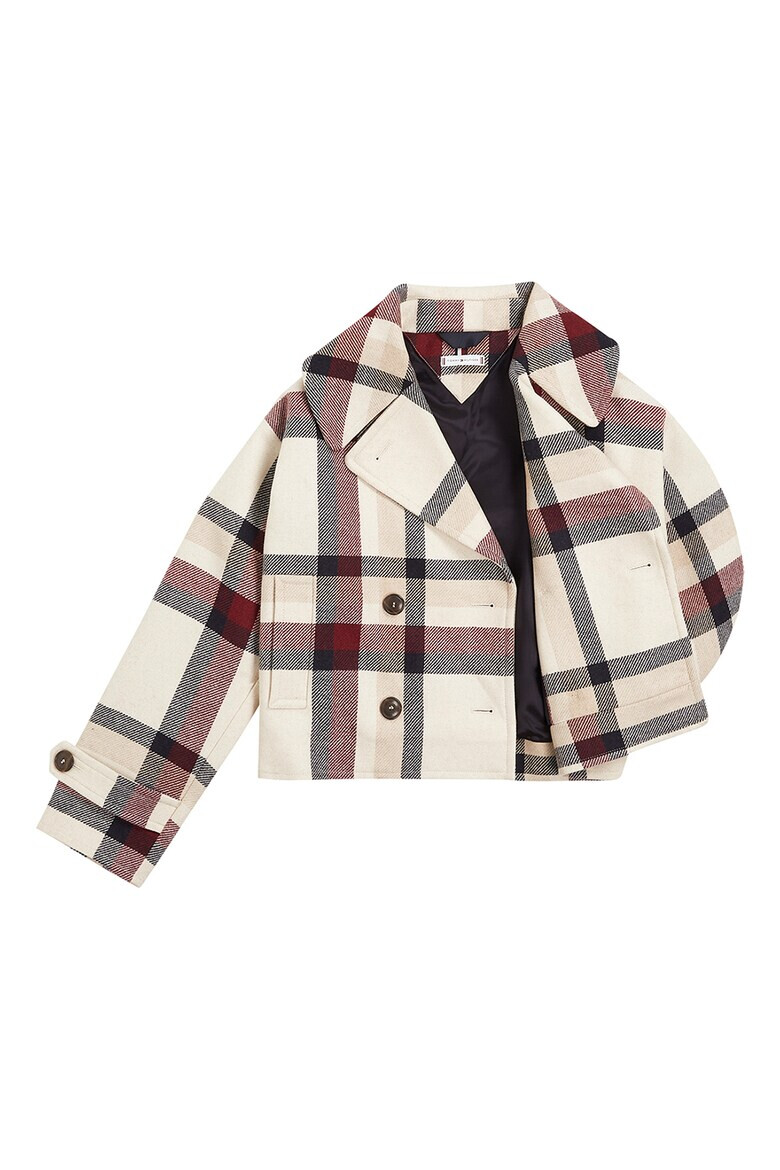 Tommy Hilfiger Карирано яке с вълна - Pepit.bg