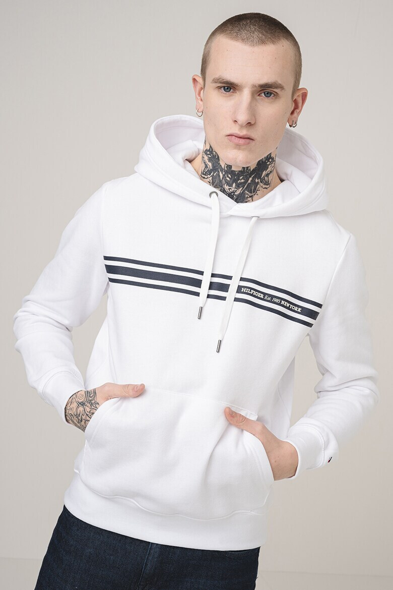 Tommy Hilfiger Худи с памук - Бял - Pepit.bg