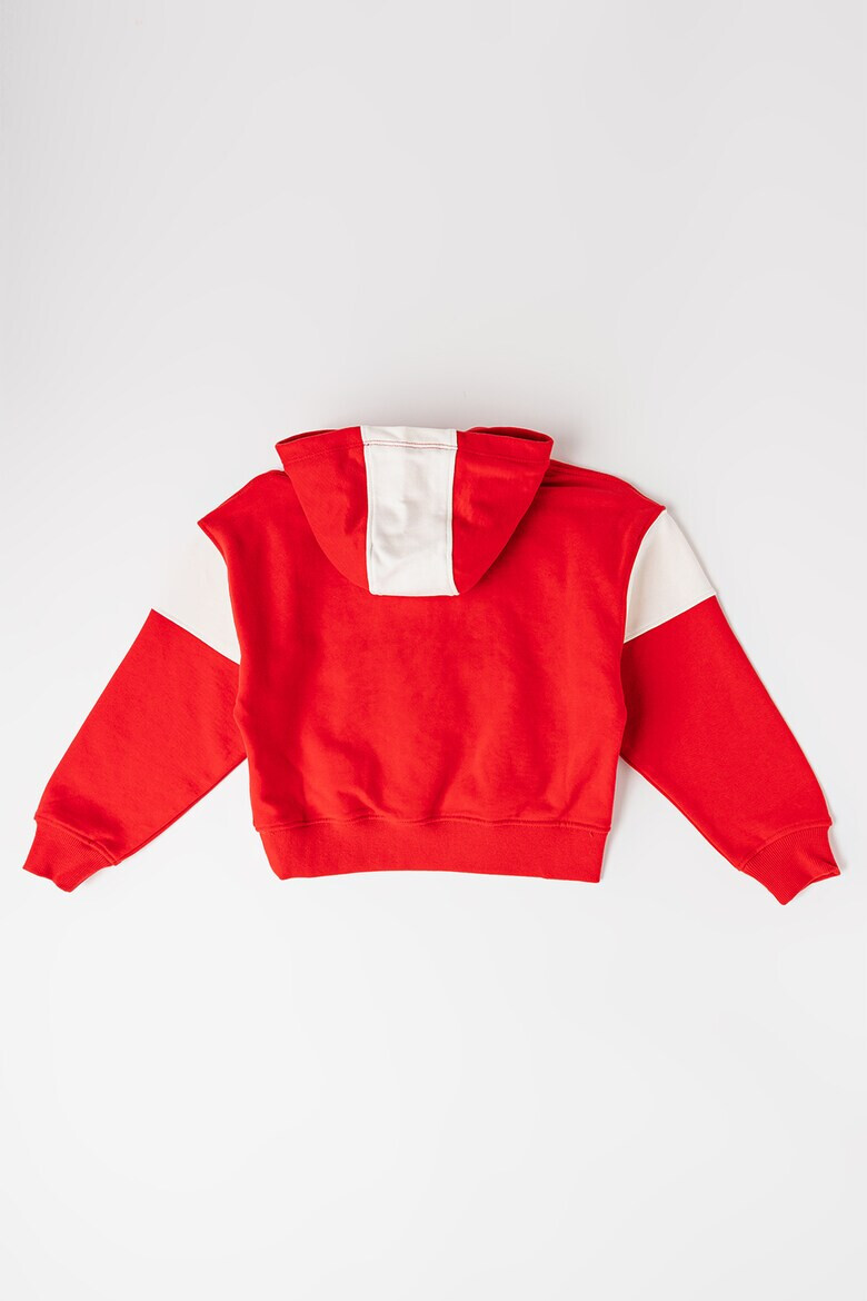 Tommy Hilfiger Худи с памук с лого - Червен/Бял - Pepit.bg