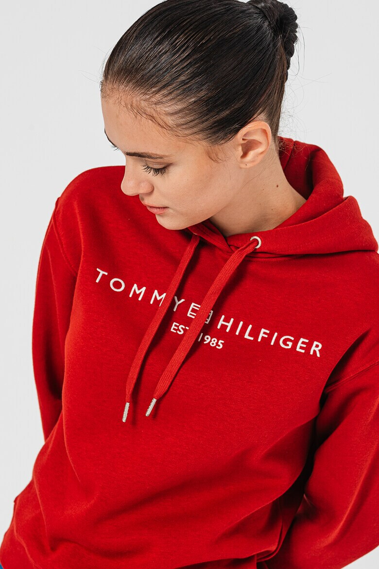 Tommy Hilfiger Худи с връзка и бродирано лого - Pepit.bg