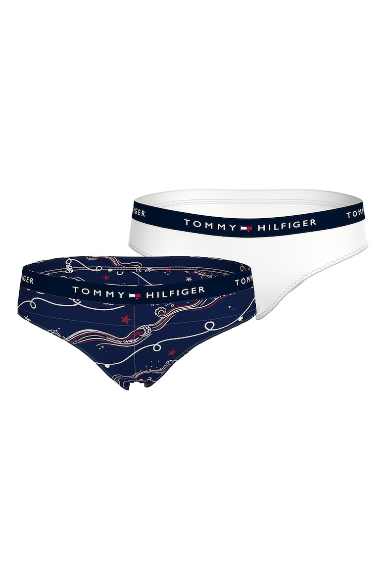 Tommy Hilfiger Класически бикини с лого на талията - 2 части - Pepit.bg