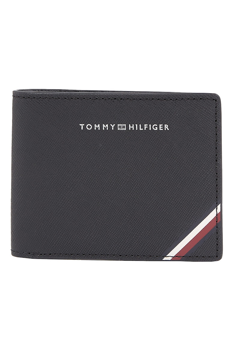 Tommy Hilfiger Кожен портфейл с релеф и двойно прегъване - Pepit.bg